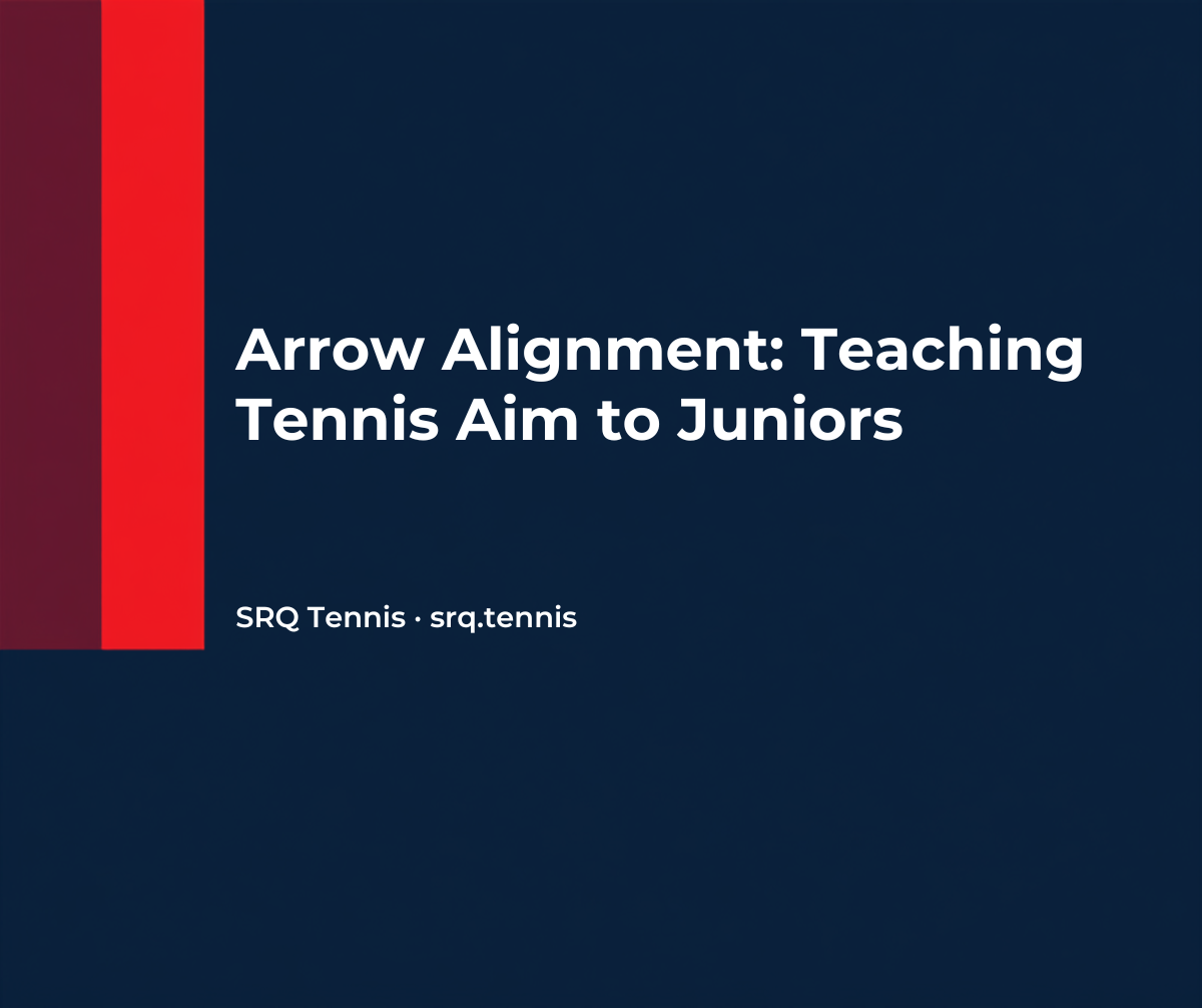 Arrow Alignment: Teaching Tennis Aim to Juniors